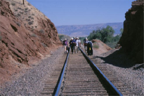 The Nova crew carrying their equipment.