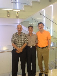 Dr. Shaikh, Dr. Zhou, and Dr. Yang (pictured L-R)