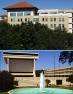 Jackson School of Geosciences (above) and LBJ School of Public Affairs, LBJ Library and Museum (below).
