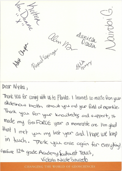 Exxon Article Thank You Note