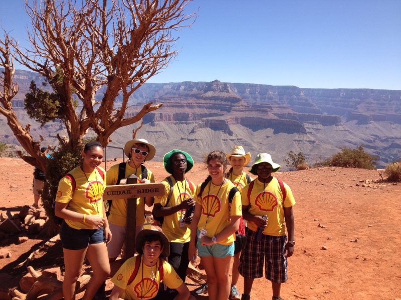 Small Group In Shell Shirts