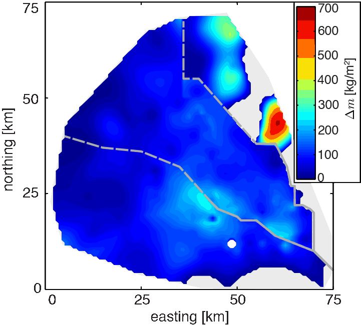 Map of CO<sub>2</sub> dissolution