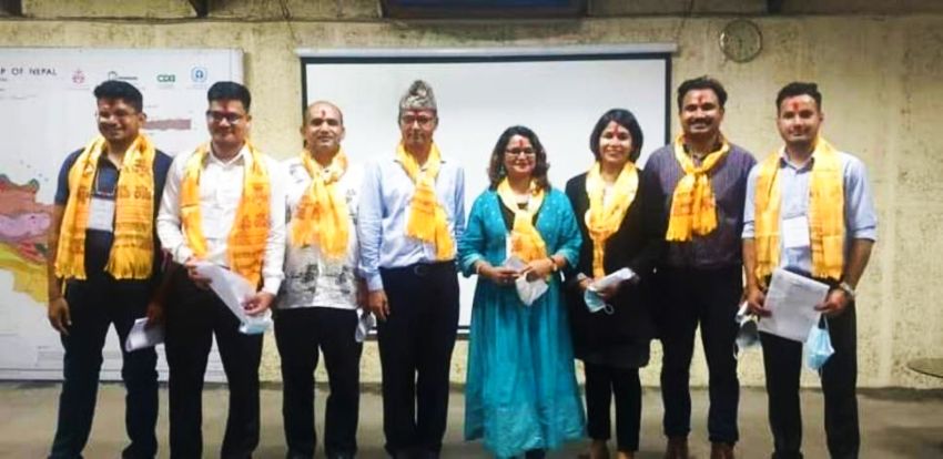 Dr. Gajurel at the Nepal Geological Society meeting.