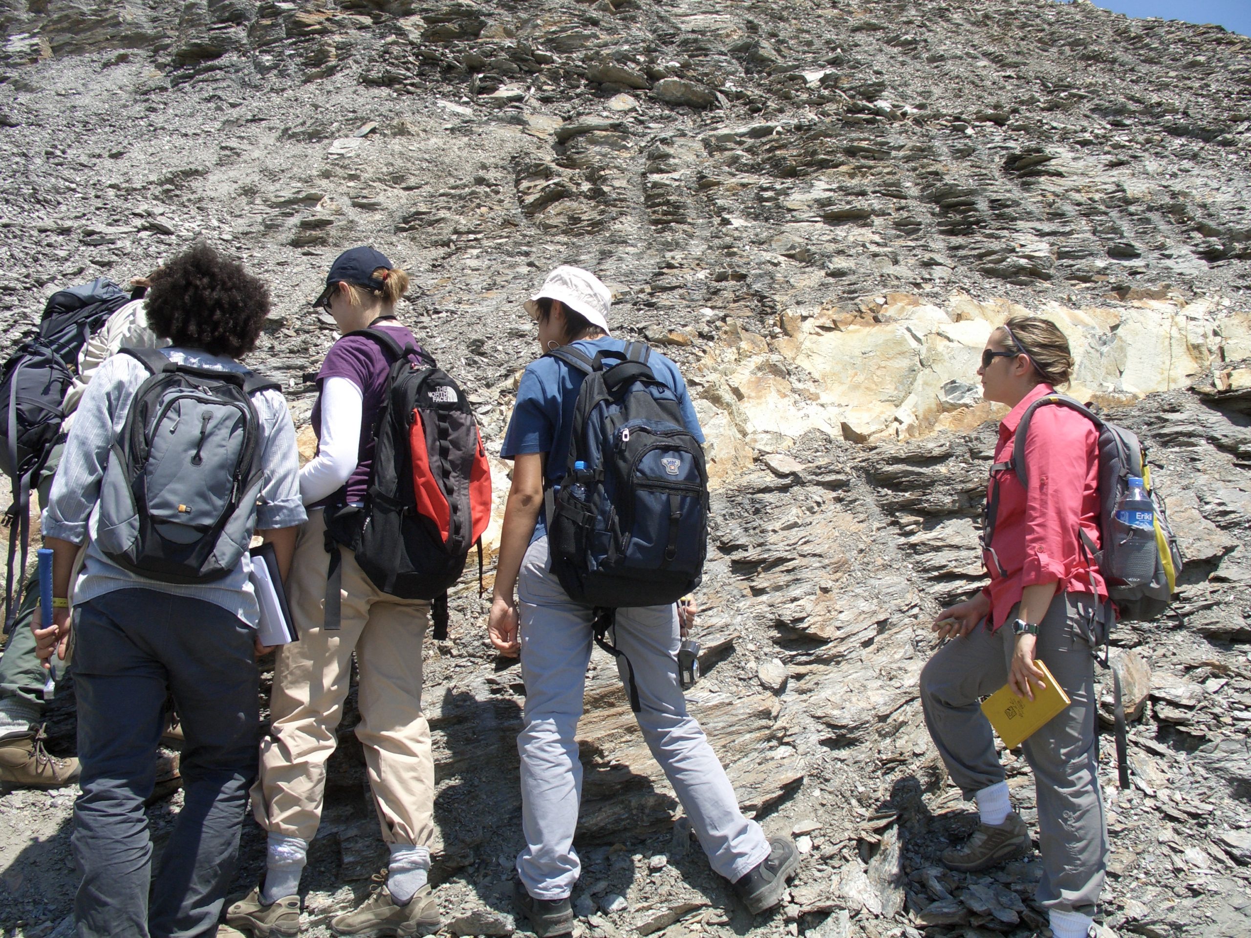 Students in the field