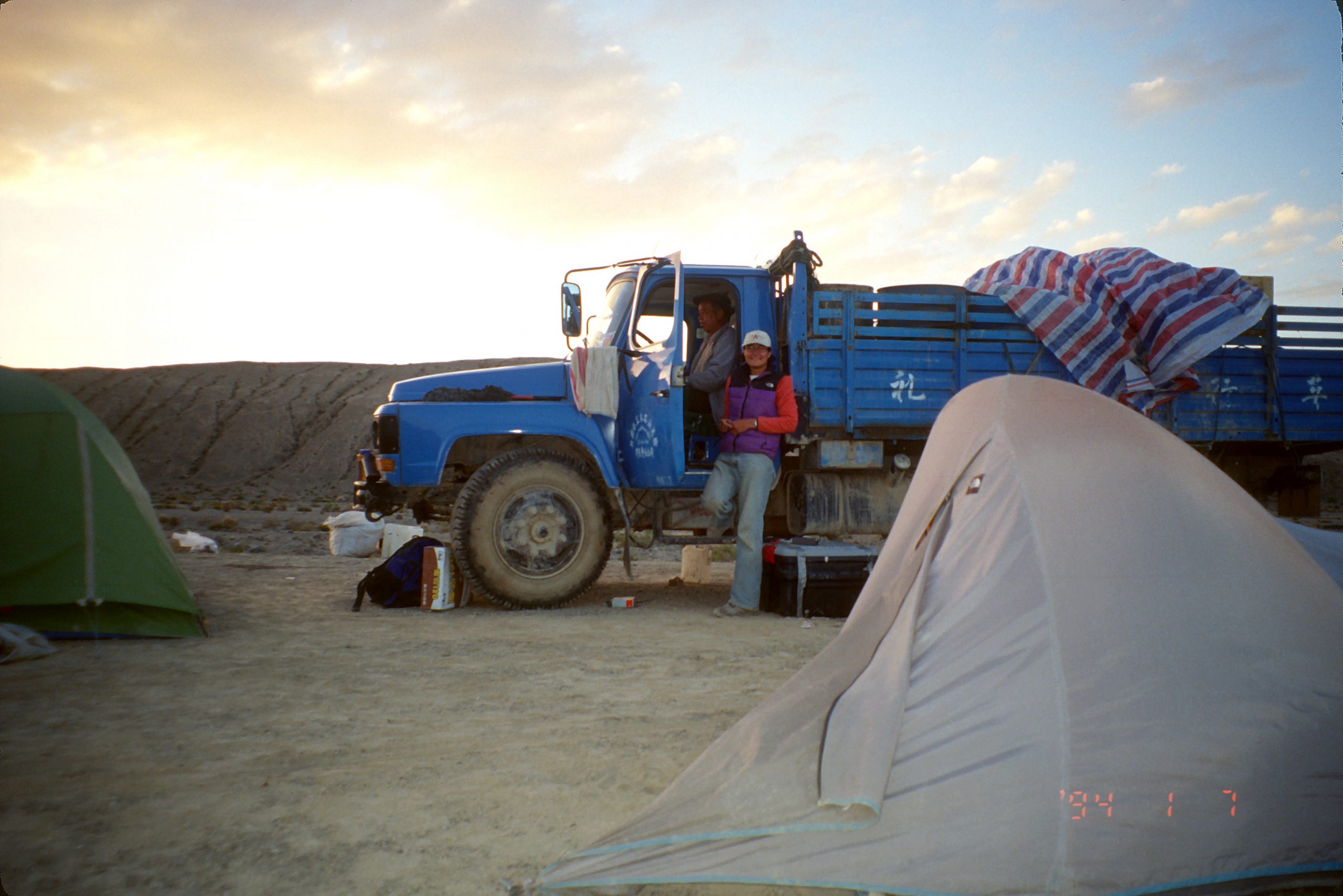 Dr. Catlos doing fieldwork in Tibet.