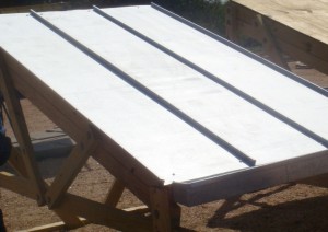 Pilot-scale metal roof donated and constructed by Ja-Mar Roofing