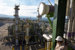 A worker at a Petróleos Mexicanos refinery in Tula de Allende, Hidalgo, Mexico. Credit Janet Jarman for The New York Times