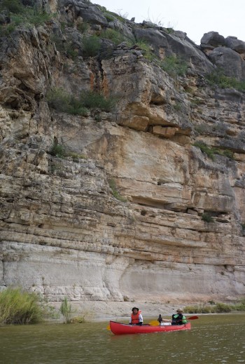 Fracture patterns in the Devils River carbonates.