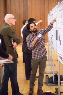 Ph.D. student Sebastian Ramiro Ramirez shares his research poster, "Steady-State Liquid Permeability Tests in the Wolfcamp Formation, Permian Basin, West Texas."