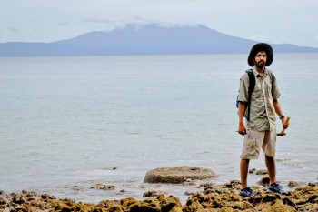 Ph.D. student Kaustubh Thirumalai in the Western Province of the Solomon Islands.