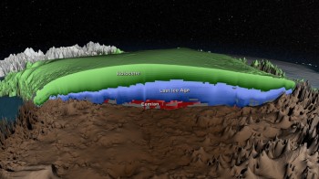 Scientists used ice-penetrating radar and core samples to collect data on the age of ice within the Greenland ice sheet.