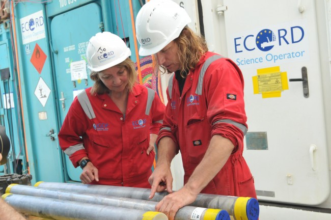 Gulick and Morgan with cores