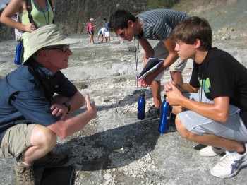 Eric Potter with Students