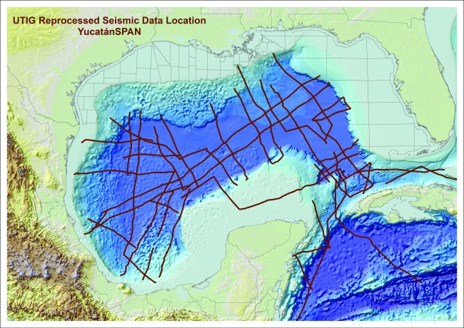 UTIG seismic lines acquired inthe 70s and 80s.