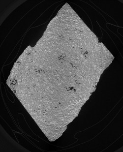 Ct Scan of Apollo Lunar Sample 12038-7, which was collected from the moon during the Apollo 12 Mission.