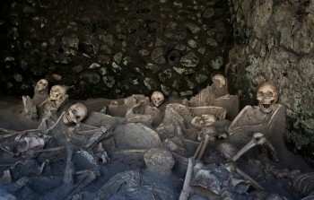 Residents of Herculaneum killed by the eruption of Mt. Vesuvius. Gianni Cipriano.