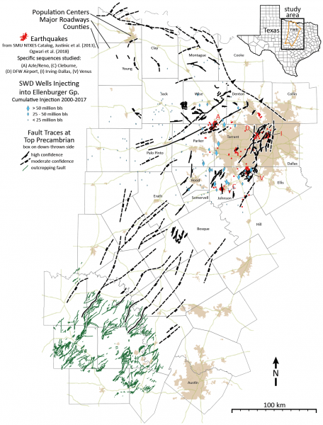 Hennings Et Al Ft. Worth Basin Fault Map