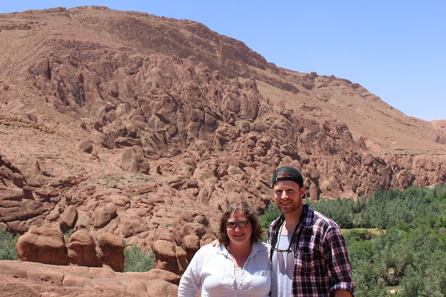Rowan Martindale and graduate student Nick Ettinger in Morocco.