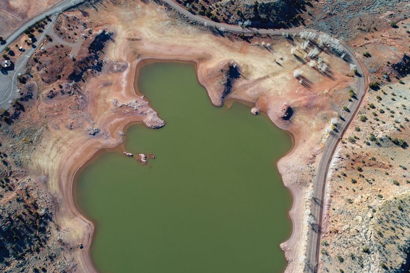 Lyman Lake in Arizona stores water from the Little Colorado River.