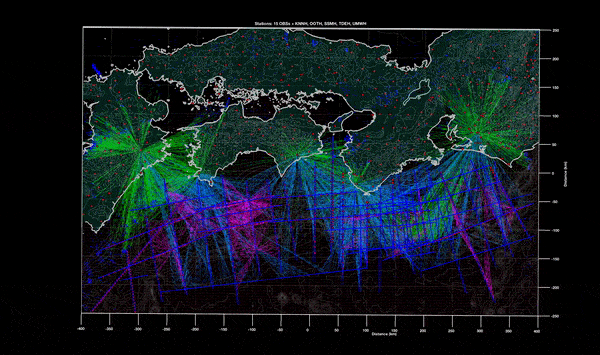 Data map, Nankai subduction zone
