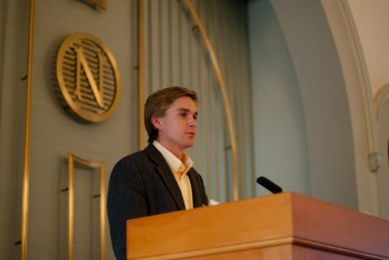 Andrew Smith Presenting at Nobel Institute