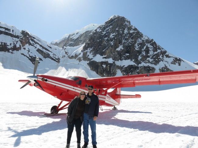 Mike Clark on Ruth Glacier.