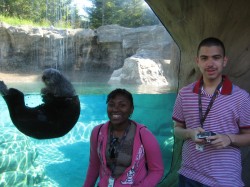 Jasmine and Andre at the Oregon Coast Aquarium