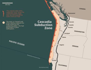 Map Of The Cascadia Subduction Zone