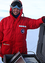 Ginny Catania studies ice sheet dynamics in Greenland and Antarctica.