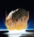 A new study reveals that the asteroid that killed the dinosaurs landed in deeper water than once thought, perhaps explaining why its effects were so severe. Image: NASA