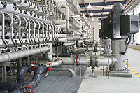 The world’s largest inland desalination plant, located in El Paso, Texas, was dedicated in August, 2007.