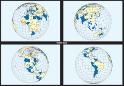 Global distribution of tight gas resources (blue). Figure courtesy of Wood Mackenzie.