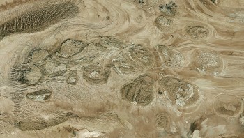 Great Kavir Salt Canopy from Satellite