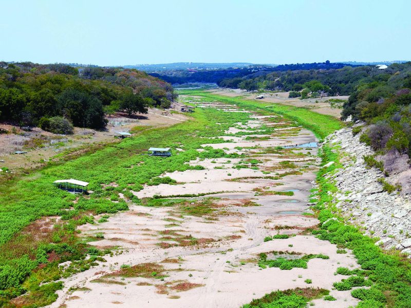 Lake Travis At 46.52 Feet Below Normal.