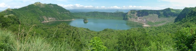 Main Crater Lake, Taal Volcano, Philippines