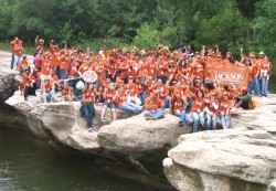 Nearly all of the 140 students of Manor New Tech High School participated in the day long science field trip to McKinney Falls State Park.