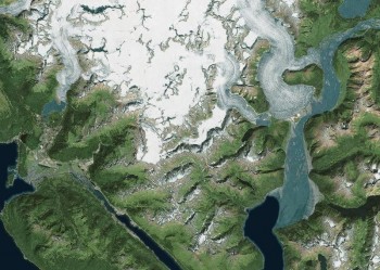 UT researchers studied Mendenhall Glacier near Juneau, along with five other glaciers in Alaska and Greenland. U.S. Geological Survey