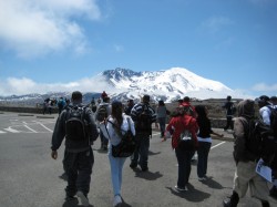 The first stop was Mount St. Helens