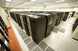 The "Ranger" supercomputer, at UT Austin’s Texas Advanced Computing Center, is one of the most powerful high-performance computing systems in the world. In its four year expected lifespan, it will do more computational work than an ordinary desktop PC operating continuously for 200,000 years.Photo: Advanced Micro Devices