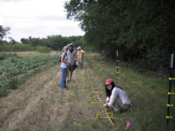 The students successfully identified a handful of promising sites for drilling new wells. Photo: Jack Sharp.