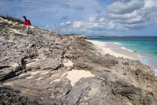 Sandy Point unconformity as seen by Andrea Nolting