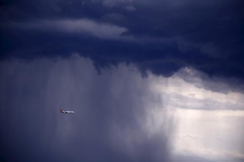 A new study sheds some light on why rainstorms can become more intense. DAVID GRAY/REUTERS