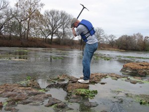 Louis Zachos in the field 2012