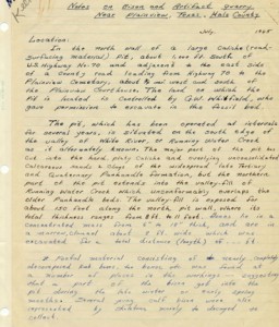 Glen Evans Field Notes