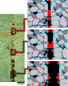 Evidence of creep: Investigating the solution-precipitation process in fracture growth