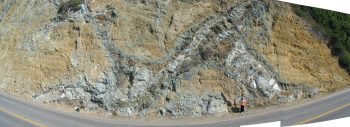 Hwy41Rdct#4B_2011 Outcrop of the Cuesta Ridge Ophiolite
